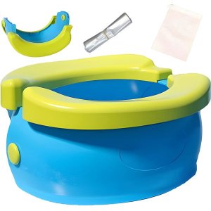 Travel Potty for Kids Foldable Toilet Potty Seat Trainer with Cleaning Bags