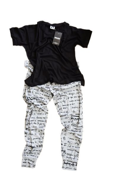 Cyd&amp;Clyd Women Black Print Lycra Pyjamas Set