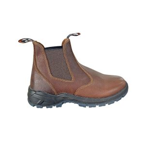 Wildebees Mens Krokodil Chelsea Boot Mid Brown