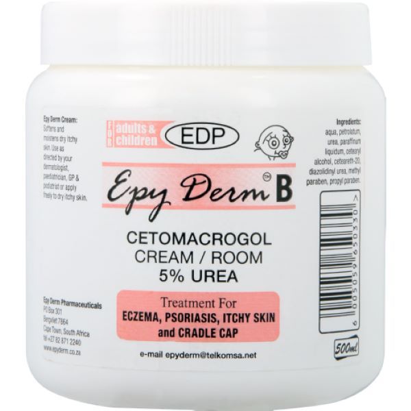 Epy Derm B 5% Urea Cream 500ml
