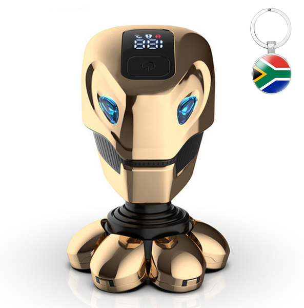 Robot Head 5-in-1 Professional 7 Blade Shaver Trimmer Grooming Kit &amp; Key Ring