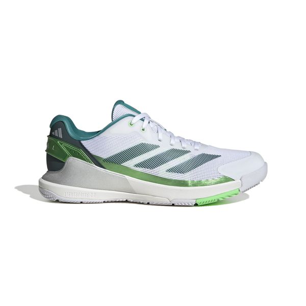 adidas Men's Crazyquick Padel Shoes - Cloud White/Aurora Ivy/Lime Burst