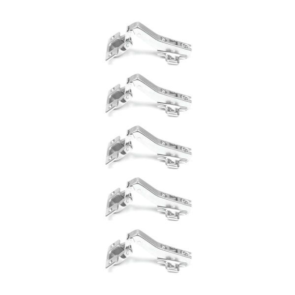 ROCO 45 Degree Soft Close 4 Hole Base Plate Cupboard Hinge 5 Pack