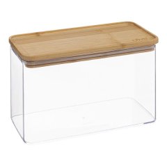 5five Acrylic Storage Container Rectangular with Bamboo Lid 2L