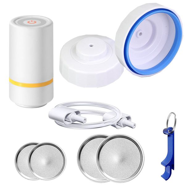 Electric Mason Jar Vacuum Sealer Kit for Wide and Regular Mouth Mason Jars