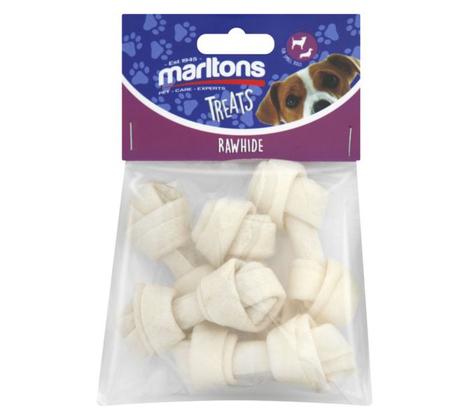 5 x Rawhide Mini Chew Bones 65 mm