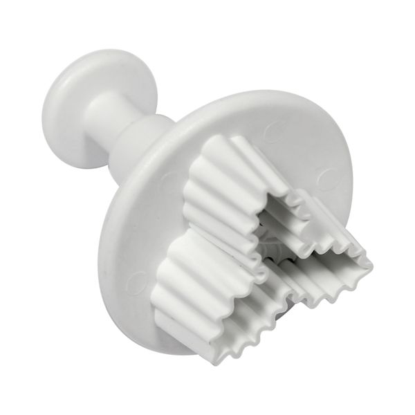Small Veined Three Leaf Holly Plunger Cutter (25mm)