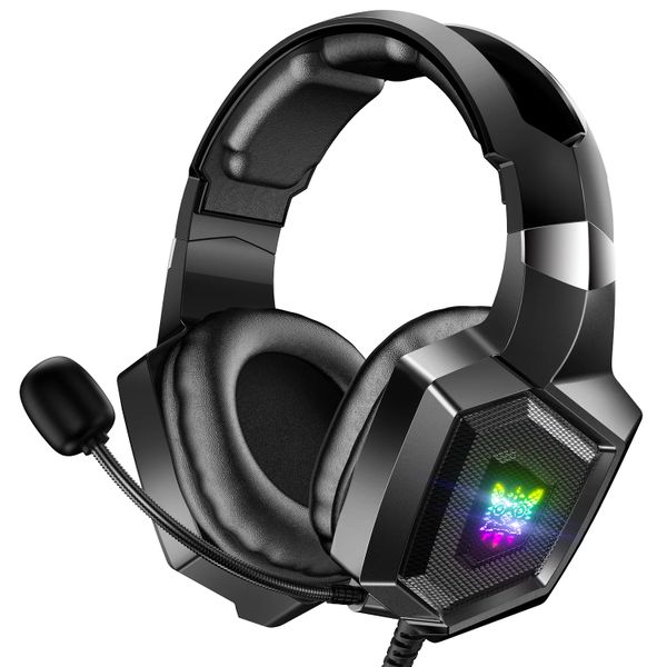 ONIKUMA Gaming Headphones with Mic - K8 Wired Gaming Headset with Mic