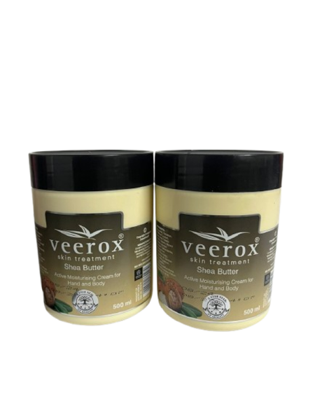 Veerox Shea Butter Moisturising Cream -500ml (Pack of 2)
