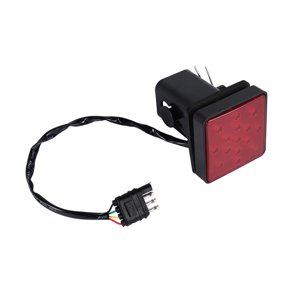 Red 15 LED 2 inch Trailer Truck Hitch Tow Haul Receiver Cover Brake Light w