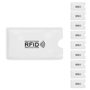 10pcs aluminum foil anti-degaussing card cover RFID shielding bag
