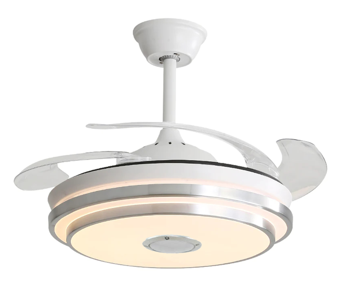 Bluetooth Speaker Retractable Ceiling Fan With Remote