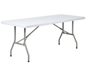 ZYS 1.8m Folding Table - White