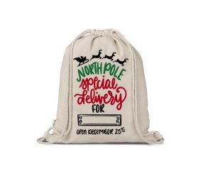 Christmas Cotton bag/sack - Special del blank