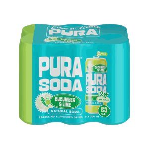 PURA Soda Cucumber&amp;Lime 6 x 300ml