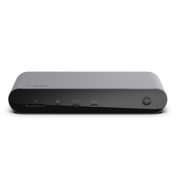 Belkin Pro 12-in-1 Thunderbolt 4 Dock. 2xThunderbolt 4, 2xHDMI2.0, USB-C, 4xUSB-A, SD, Audio, Gigabit Ethernet
