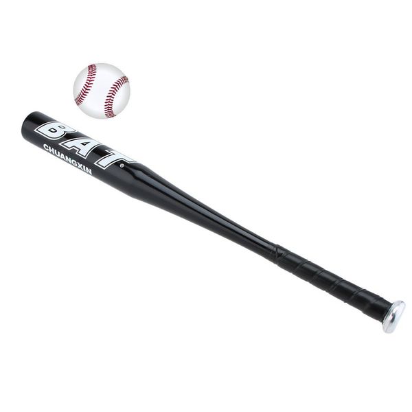 Aluminium Baseball Bat &amp; Ball Set - Black
