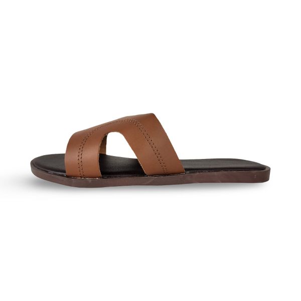 Women's Flat Slip-On Sandals - Comfortable Casual Open-Toe Slide Shoes
