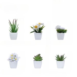 Artificial Plants Small Bonsai, Fake Flower DIY Crafts Display
