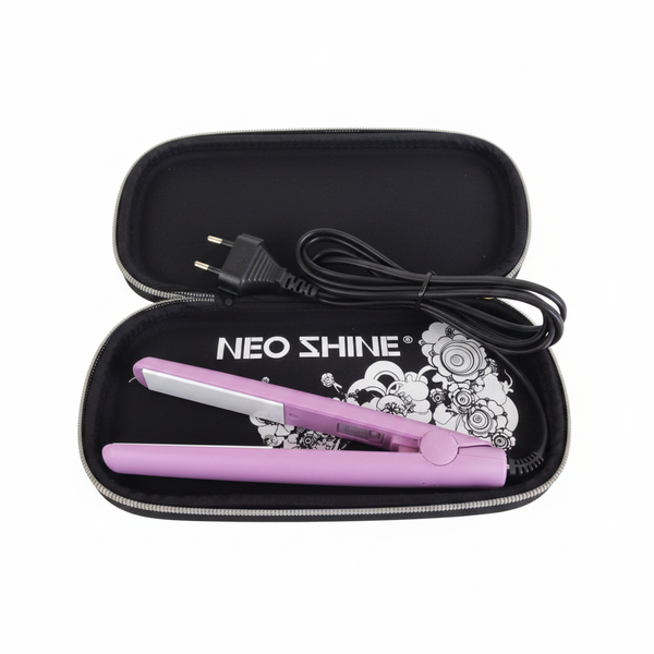 Casey Mini Hair Straightener with Ceramic Plates - Pink Travel Size