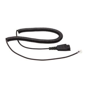 Headset cable - GN (Jabra) QD to RJ09 for Polycom, Mitel, Avaya - 5 pack