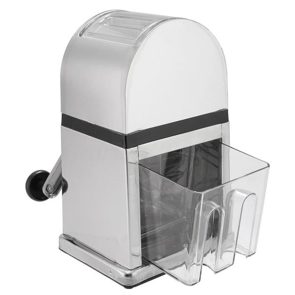 Manual Ice Crusher Machine with Stylish Mirrored Finish