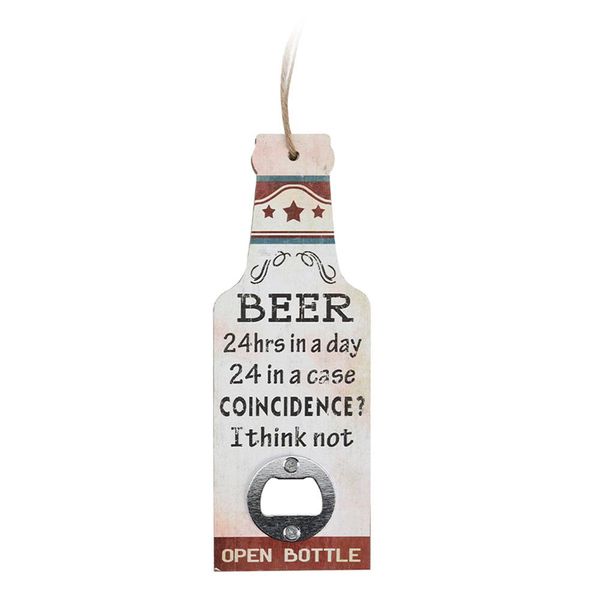 Beer Bottle Opener with String for Wall Hanging - Coincidence