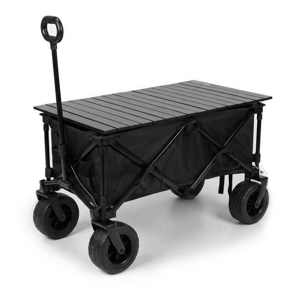 Topika - Folding Camp Cart, Foldable Cart Wagon, Picnic Trolley With Wheels