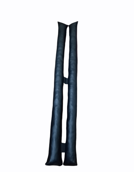 Twin Door Stopper Black Vinyl for Doors and Window