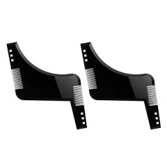 2 Men's Beard Styling Templates, Trimming Styling Combs