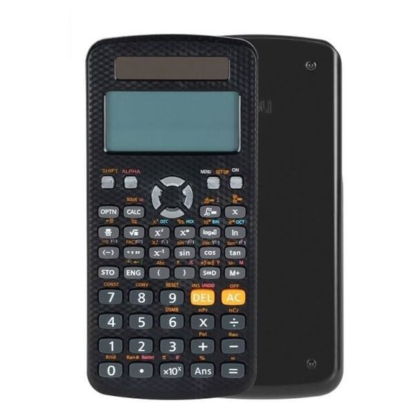 552 Functions Scientific Plastic Black Calculator