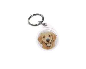 QR Code Dog Tag with Dog Icon, Personalized Silent Pet ID &amp; Online Profile