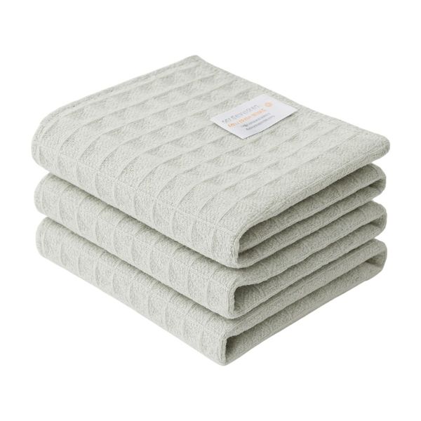 3-Pack Microfibre Cleaning Cloths - 40x40cm - Light Grey