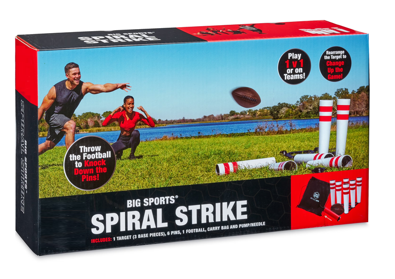 Big Sports Spiral Strike - Football Bowling Game Set