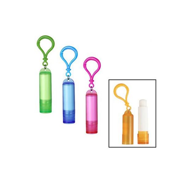 Lip balm tube with key ring - 4.5g
