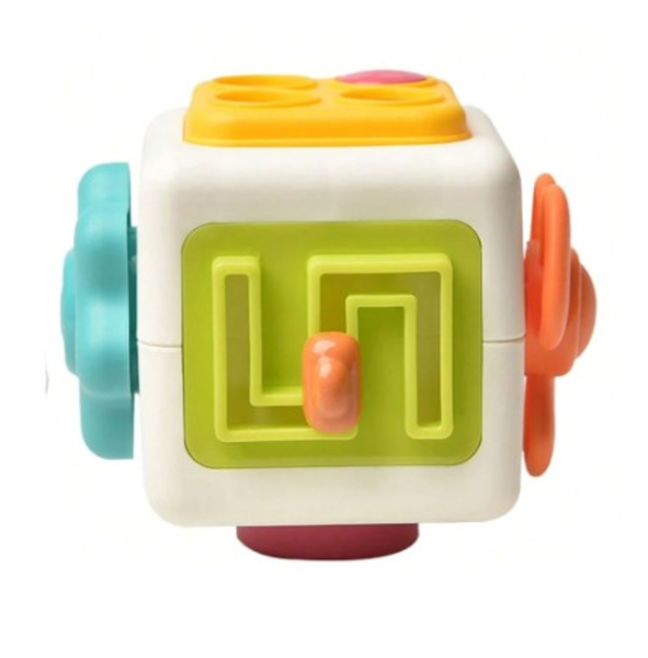 6-in-1 Montessori Busy Cube - Educational Sensory Toy for Early Development