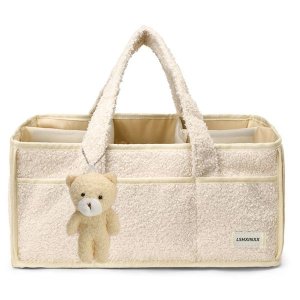 Baby Diaper Caddy Organizer with Handle, Boy &amp; Girl Shower Gift Basket