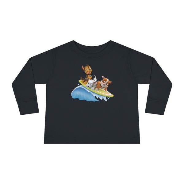 Surfing Pups T-shirt Long Sleeve