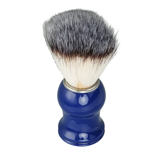 Blue-Handled Shaving Brush for Luxurious Lathers and Smooth Shaves