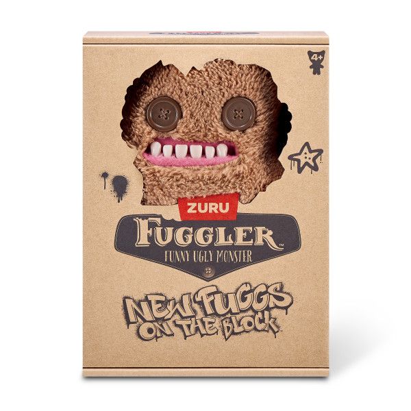 Fuggler New Fuggs on the Block 9: Plush - Brown with Button Eyes