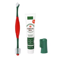 Dog Toothbrush &amp; Enzymatic Toothpaste Kit