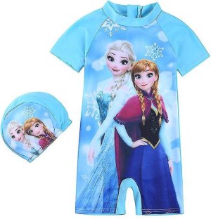 Kid Girl Frozen Cartoon Princess Swimsuit