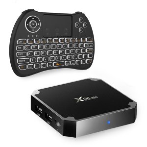 X96 Mini Android Media TV Box with H9+ Backlit Keyboard - 1GB RAM