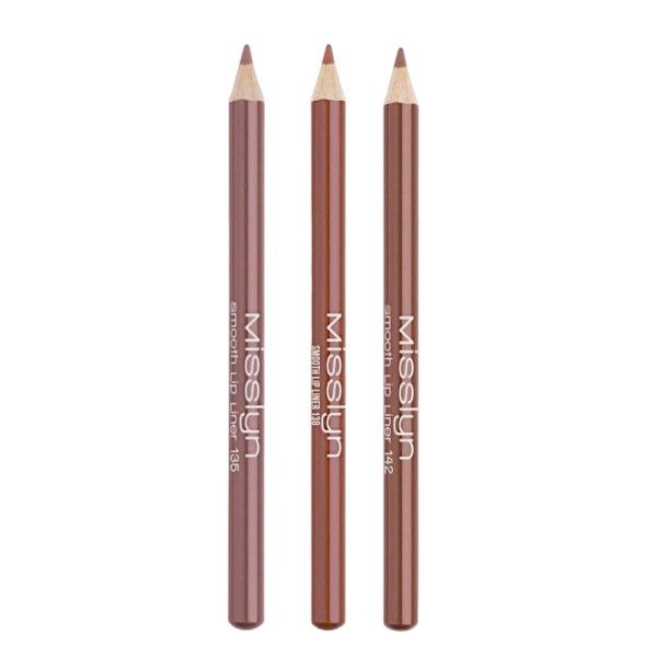 3 Piece - Misslyn Smooth Lip Liner Set - Multicolor