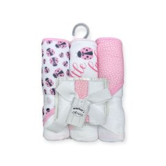 Mothers Choice Baby Hooded Towel &amp; Washcloth Set - Ladybugs
