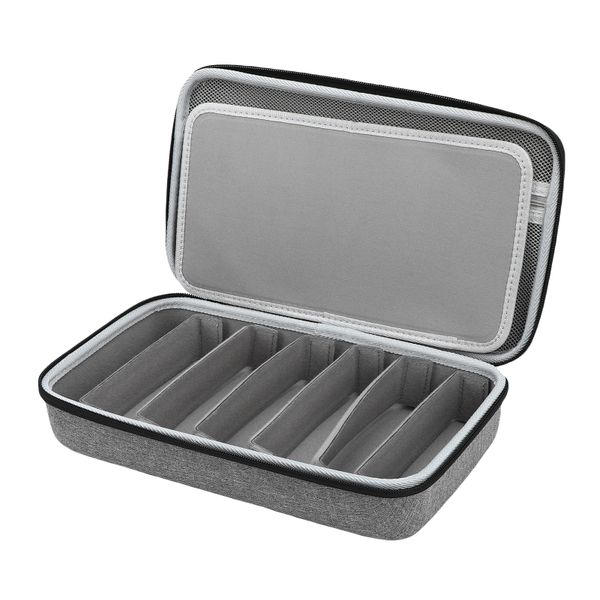 Travel Sunglasses Organizer Case Adjustable Slot, Hard Shell Storage Box