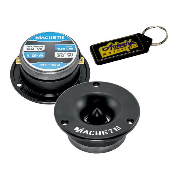 Deaf Bonce Machete Pro Series 30rms Tweeters and Gel Key Holder