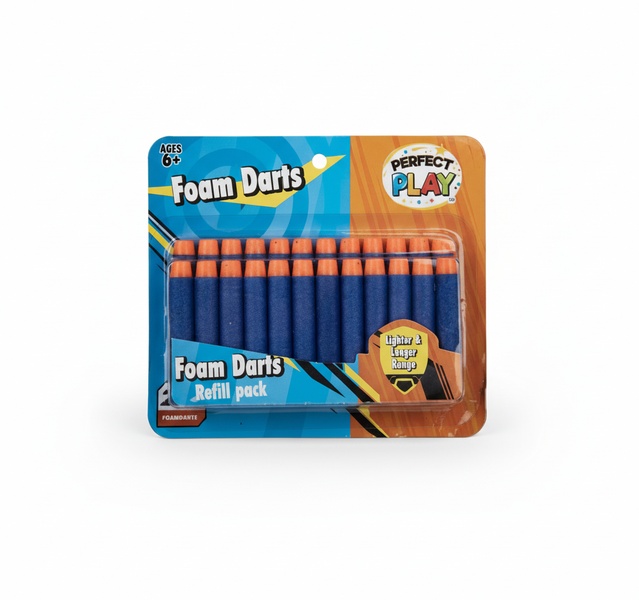 Perfect Play 24 Piece Foam Darts for Dart Blasters - Soft EVA