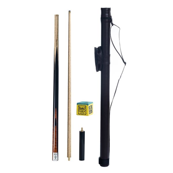 Union Billiards Ultimate Excalibur Pool Cue, Tube Case and Chalk Combo