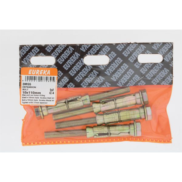 EUREKA Expansion Bolts 10 x 110mm Q:4 3M55